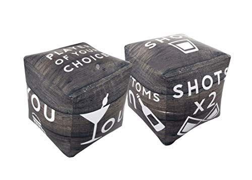 Wembley Giant Inflatable Dice Adult Drinking Game, Set of 2, 10 Inches