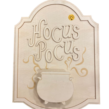 Make Market Halloween Hocus Pocus Pot Light Up Sign 16x12in