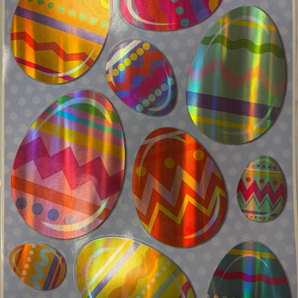 Easter Egg Window Clings – Holographic Designs