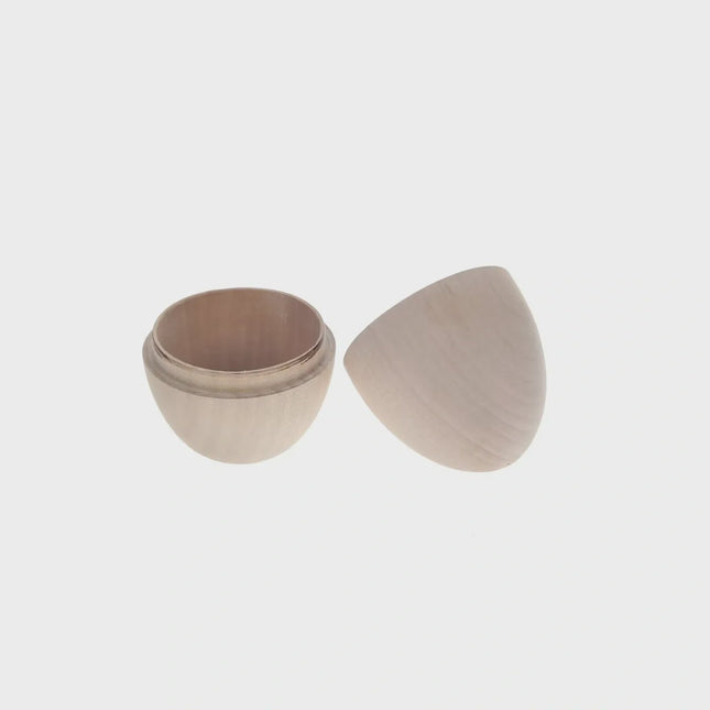 Make Market 2.5" Fillable Wood Eggs, 3-Pack