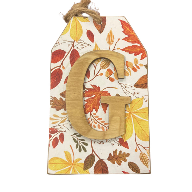 Ashland Fall Letter G Wall Sign 8x5in