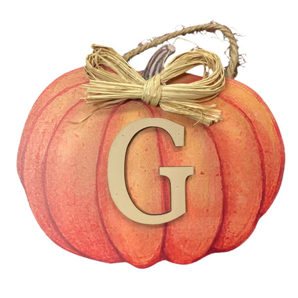 Ashland Fall G Letter Pumpkin Wall Decor 6x7in
