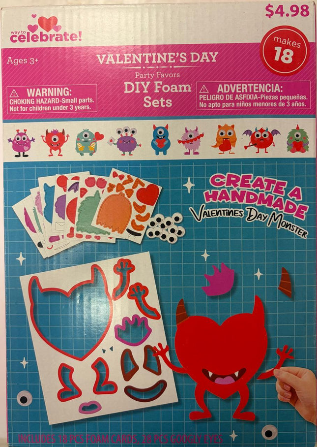 Valentine's Day DIY Foam Sets Makes 18 by way to celebrate