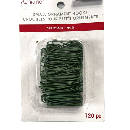 Two Ashland Christmas Holiday Green Ornament Hooks Small 120 Pc