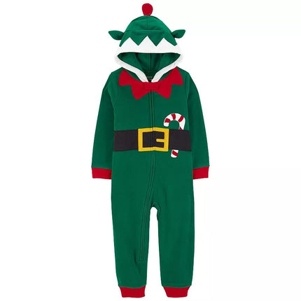 Toddler Boy Carter's 1-Piece Elf Fleece Costume Pajamas Carter's 2T