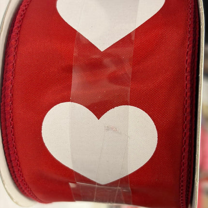 Valentine's Day Wired Ribbon 2.5 in x 8.3 yd