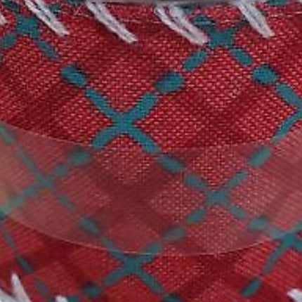 Celebrate it Red and Green Plaid Wired Christmas Ribbon 2.5in x 20ft
