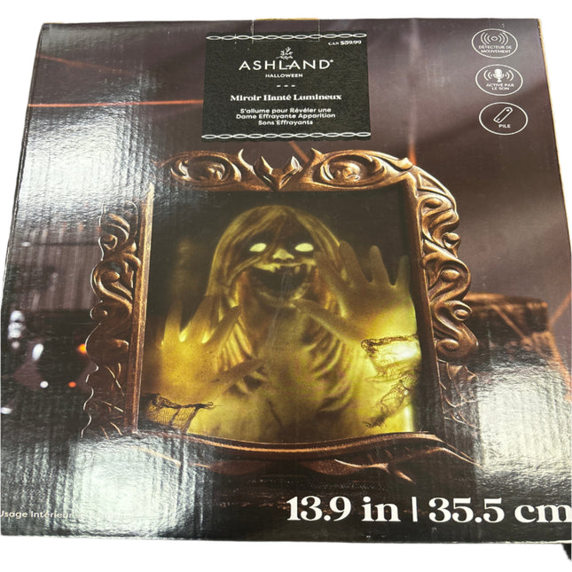 Ashland Halloween Mirror Haunted 11.5x14.5x2.5 inches