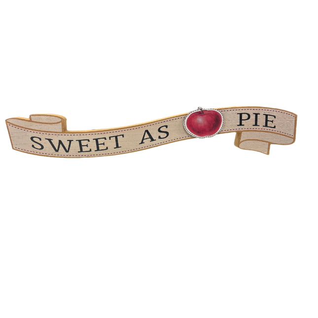 Ashland Fall Sweet as Apple Pie Happy Harvest Decorative Sign 4”x20”x1”
