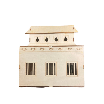 Make Market Halloween Blood Bank 3D Light Up Building 5x6in