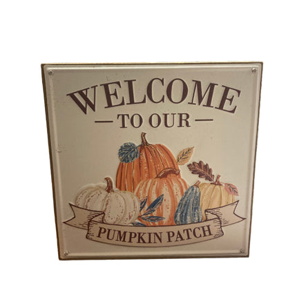 Ashland Fall Welcome to our Pumpkin Patch Table Decor 7x7in