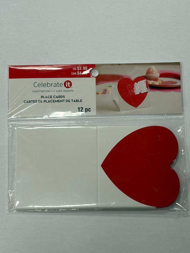 Celebrate It Valentine's Place Cards 12 Pcs