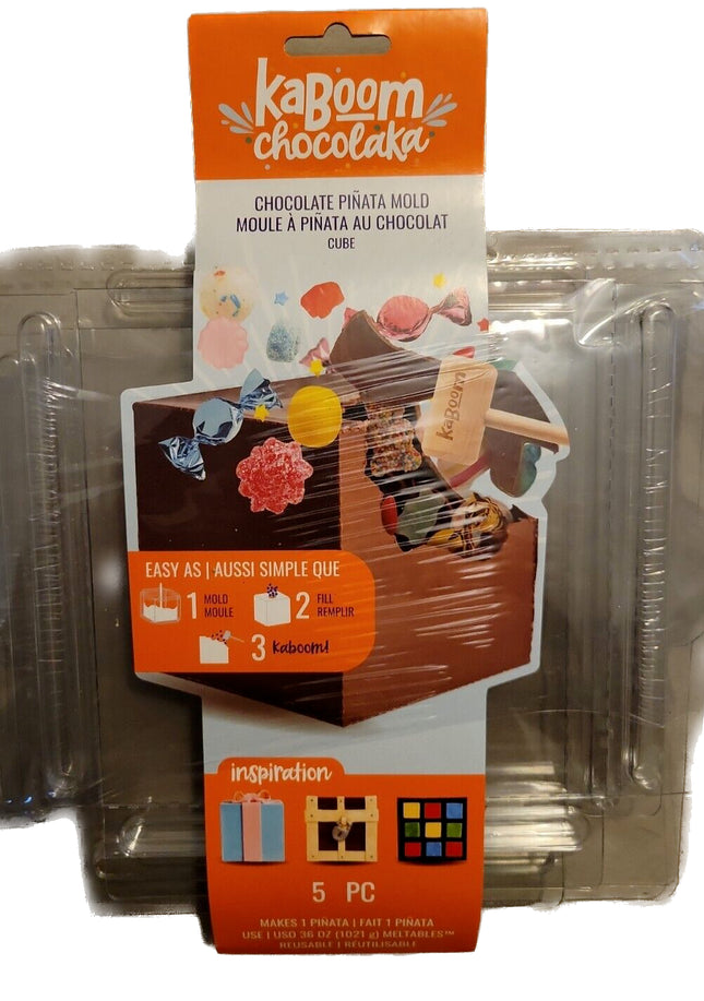 Kaboom Chocolaka Mini Pinata Mold – Cube Design
