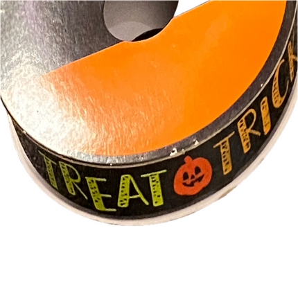 Halloween Trick or Treat Ribbon, Black, 5/8" x 4yd
