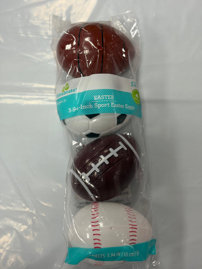 Sport Easter Eggs – 4 Piece Set (3.94 in)