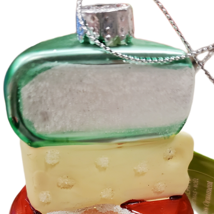 Ashland Shimmering Slices Glass Christmas Ornament