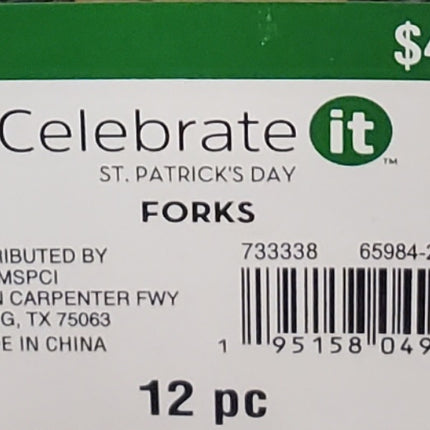 St. Patrick's Day 12-Pc Celebration Fork Set