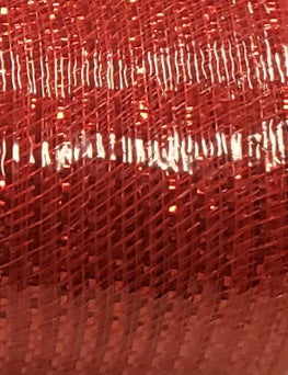 Valentine's Day Decorative Red Sparkling Mesh for Crafting 9.5in x 6yd