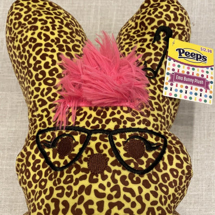 Peeps Emo Bunny Plush – 14 Inch Leopard Rocker