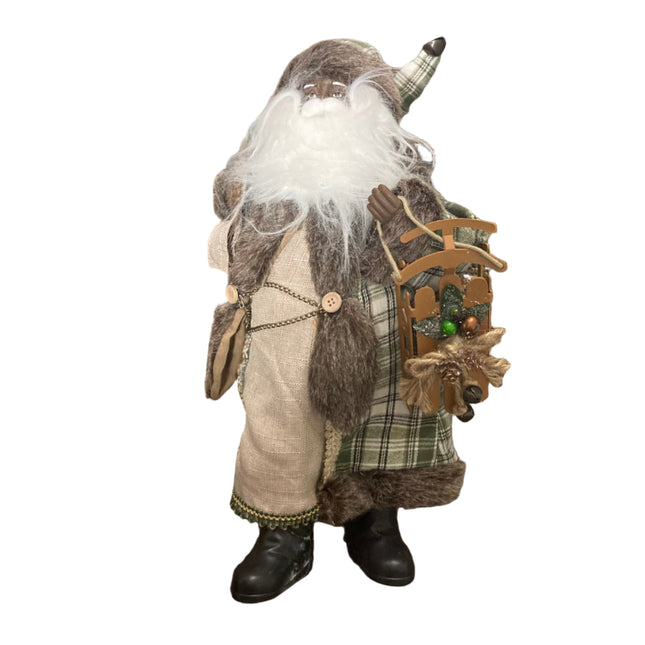 Ashland Christmas Green Clothes Santa Decoration 17 in