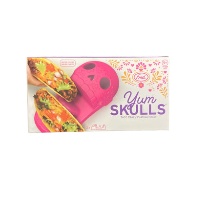 Genuine Fred Day of the Dead Pink and Yellow 2 Piece Taco Holder