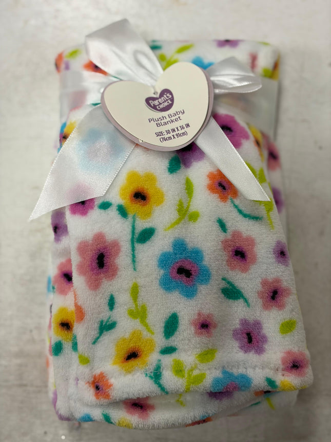 Parent’s Choice Plush Baby Blanket – 30 x 36 Inches