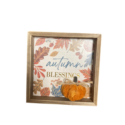 Ashland Fall Autumn Blessings Tabletop Decor 7x7in