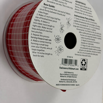 Valentine's Day Decorative Ribbon 2.5 in* 12 ft by Way to Celebrate