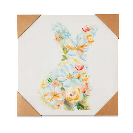 Easter Floral Bunny Wall Decor, 16 x 16"