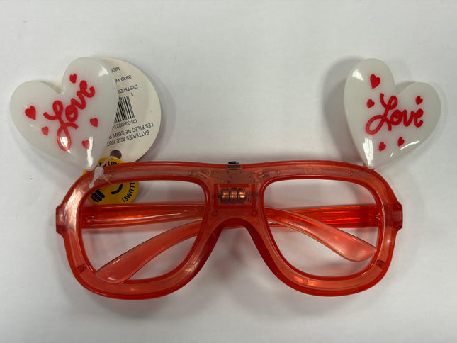 Light-Up Valentine Heart Glasses