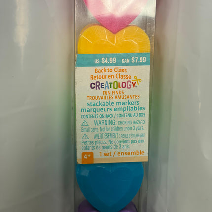 Creatology 6 Stackable Heart Markers