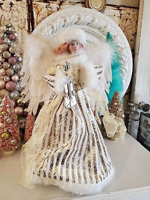 Ashland 18" Angel Tree Topper Gold & White