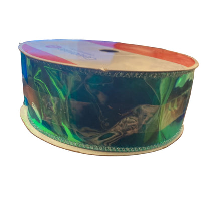 Celebrate it Christmas Shiny Green Ribbon 2.5inx50ft