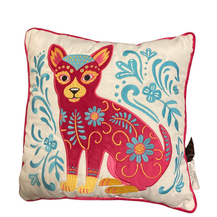 Ashland Day of the Dead Dog Pillow 15x15in