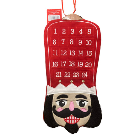 Ashland Christmas Nutcracker Cloth Wall Calendar Decor 15x7in