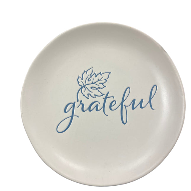Celebrate it Fall Grateful Plate  9in Diam