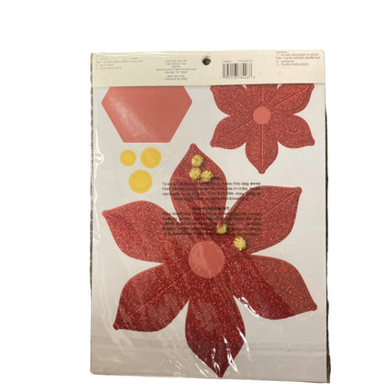 Recollections Christmas Paper Flowers Decor Kit 11x8in