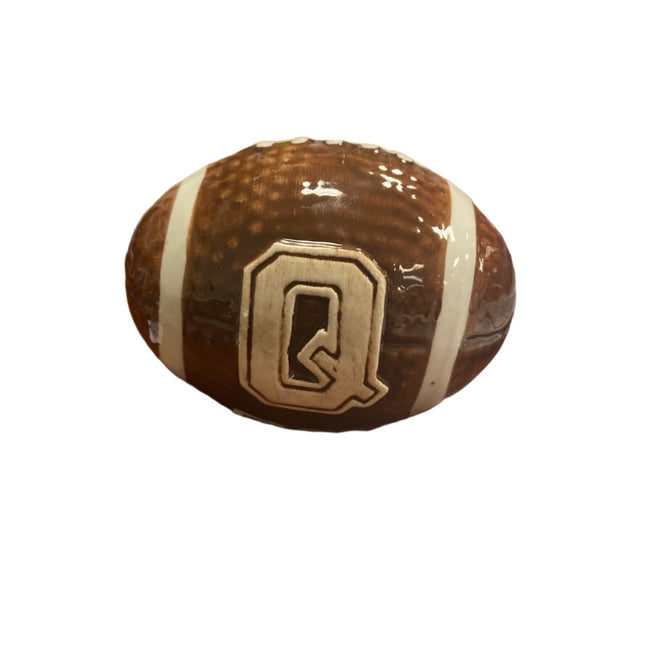 Celebrate it Ceramic Football Letter Q 4x3in