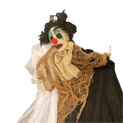 Ashland Halloween Clown Reaper with Coiled Hands House Decoration 3ft