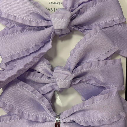Celebrate It Easter Ruffle Bows – Lavender, 4‑Piece Set