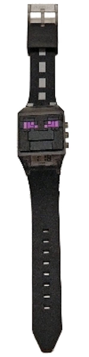 Minecraft Enderman Unisex Child LCD Watch in Black - MIN4053WM