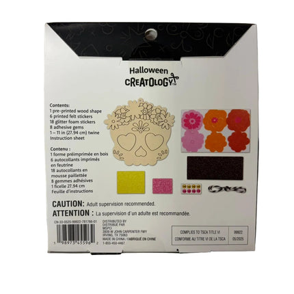 DIY Sugar Skull Wood Ornament Craft Kit – Halloween Decor Activity