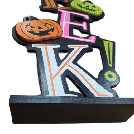 Electric Ashland Halloween Tabletop Decor "EEK"