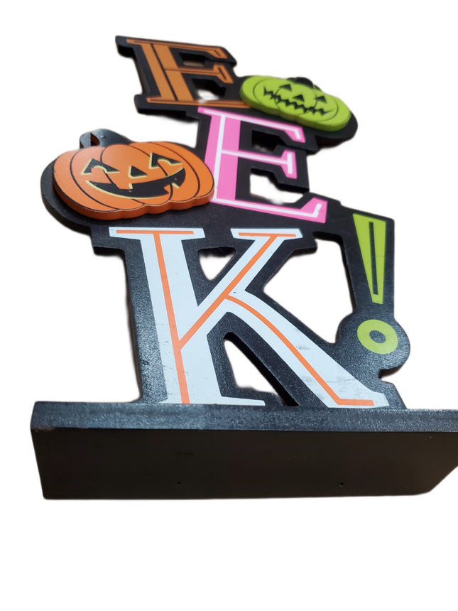 Electric Ashland Halloween Tabletop Decor "EEK"