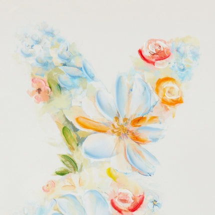 Easter Floral Bunny Wall Decor, 16 x 16"