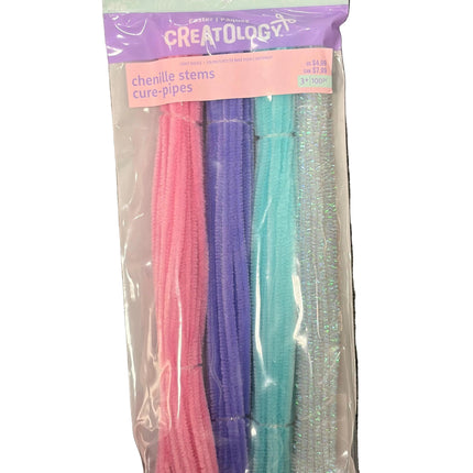 Creatology Easter Chenille Stems – 100‑Piece Pastel & Iridescent Set