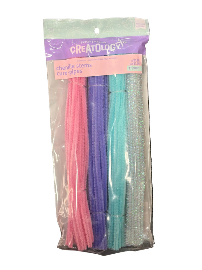 Creatology Easter Chenille Stems – 100‑Piece Pastel & Iridescent Set