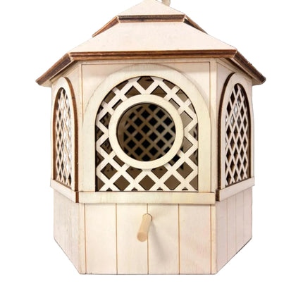 Decorative Wooden Birdhouse Wall Décor – 7" x 7" Hanging Accent