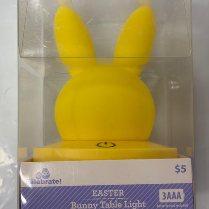 Way to Celebrate! Easter Bunny Table Light – 3 LED Colors