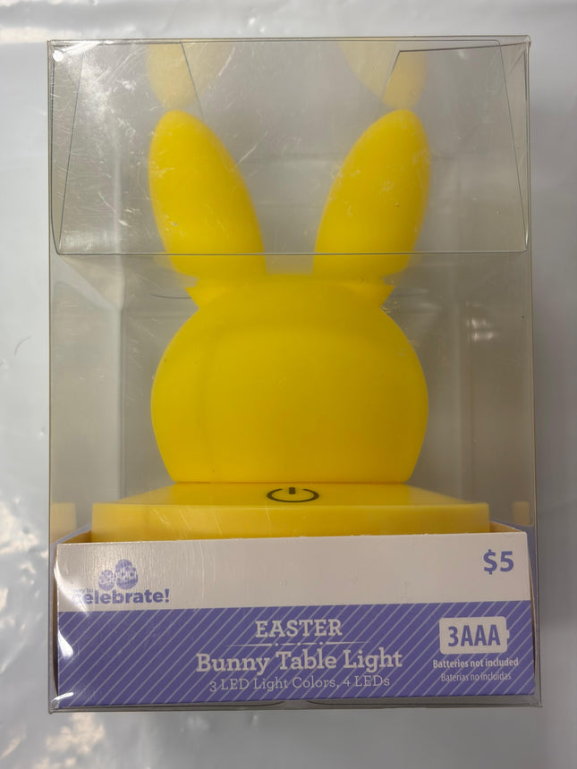 Way to Celebrate! Easter Bunny Table Light – 3 LED Colors